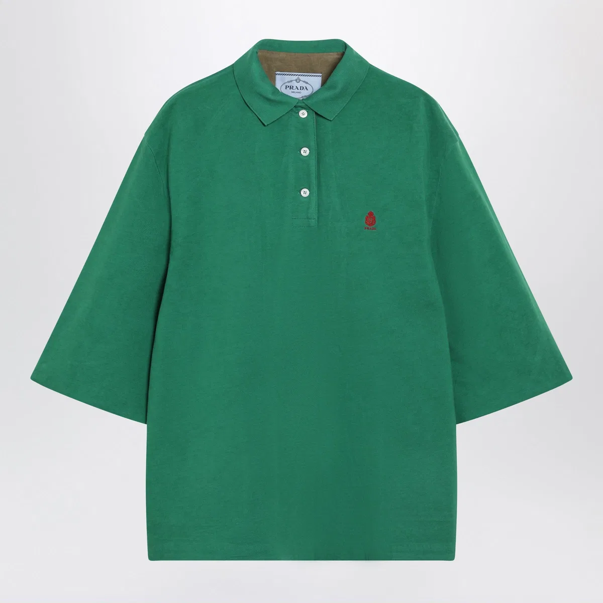 Prada Green/Camouflage Piqué Blouson