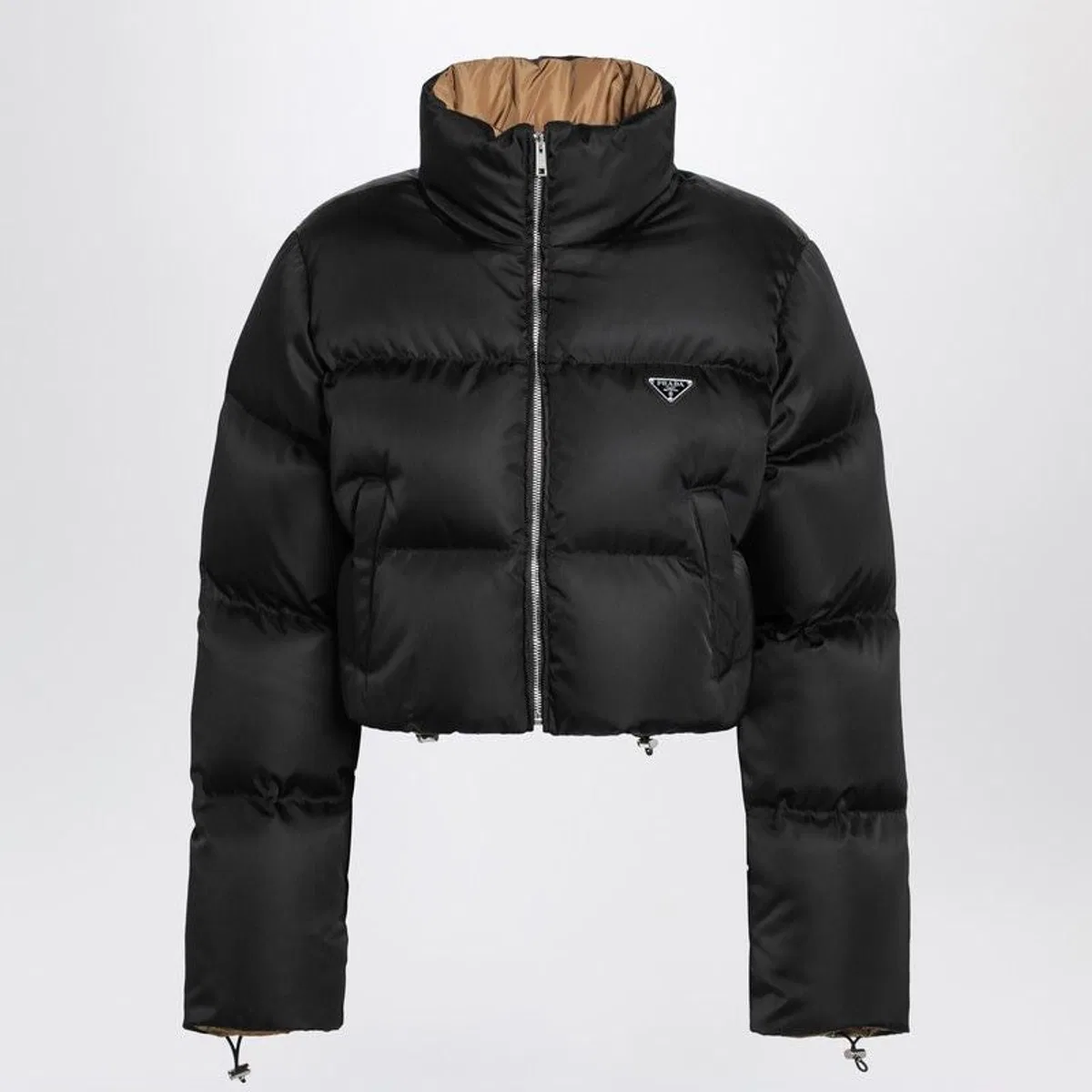Prada Cropped Re-Nylon Down Jacket
