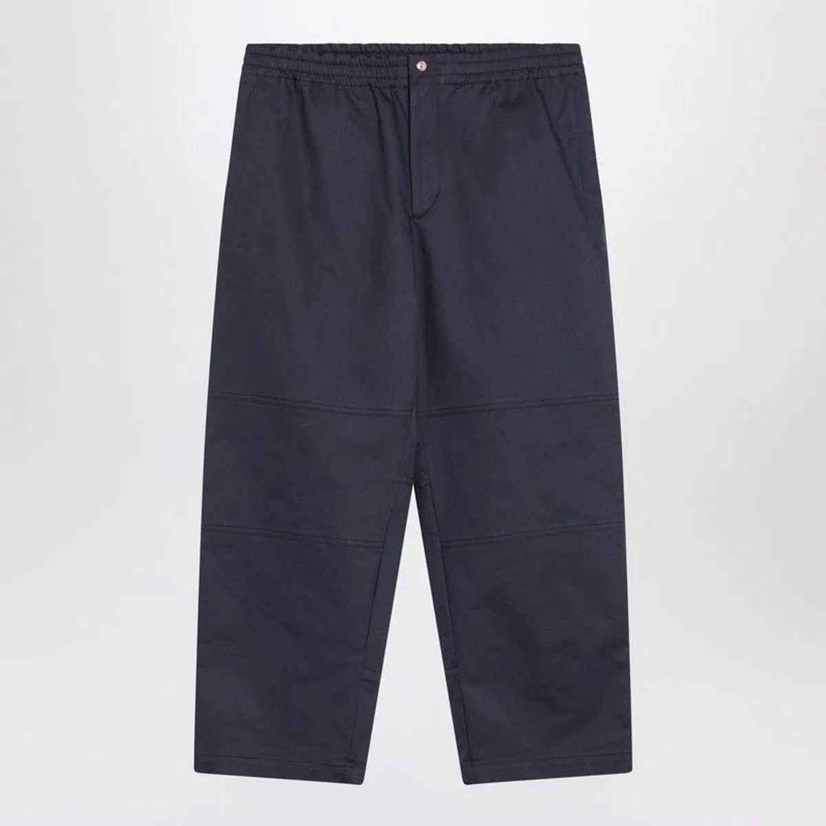 Moncler Genius Blue Trousers In Cotton Gabardine