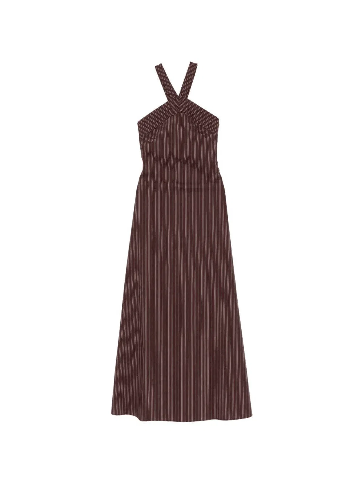 Patrizia Pepe Pinstripe-Pattern Maxi Dress