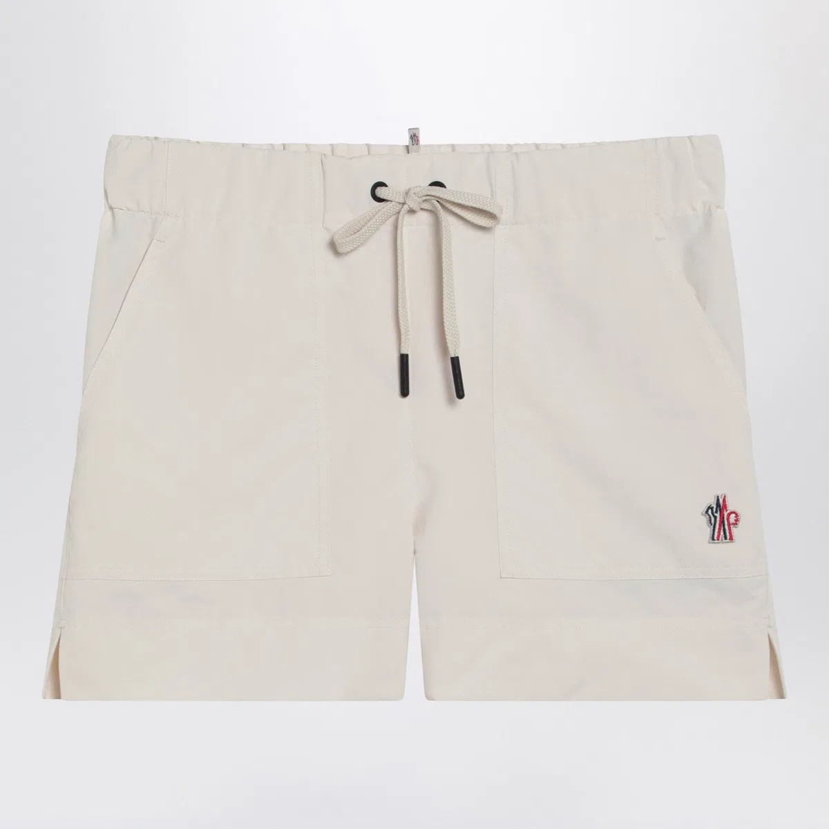 Moncler Grenoble Beige Technical Froissé Shorts