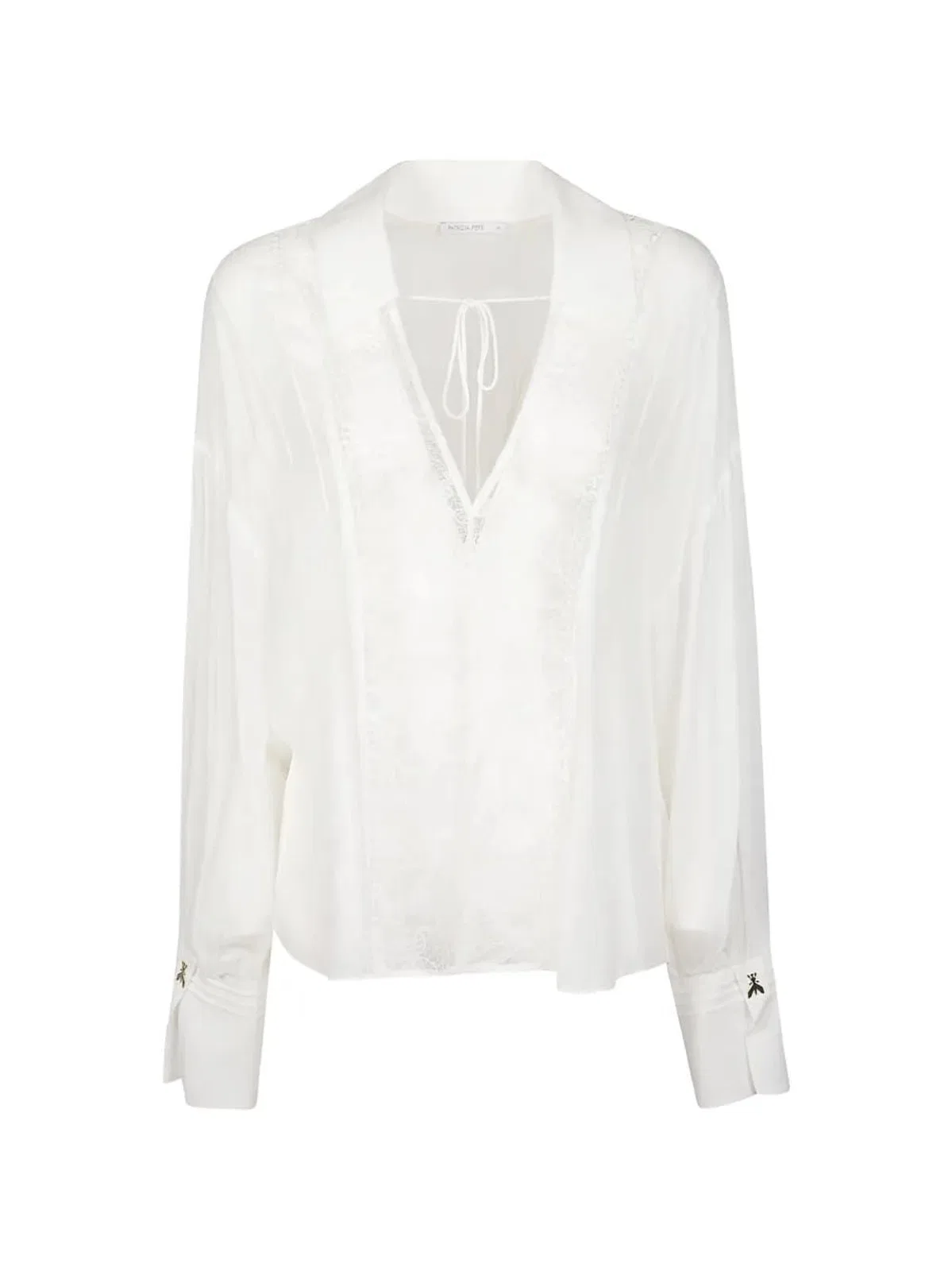 Patrizia Pepe Lace Long-Sleeves Blouse