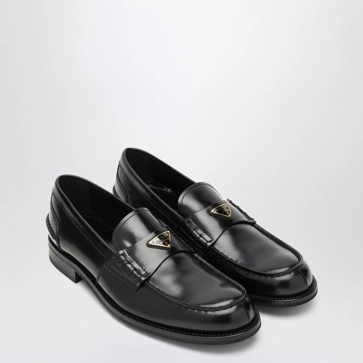 Prada Triangle-Logo Loafers