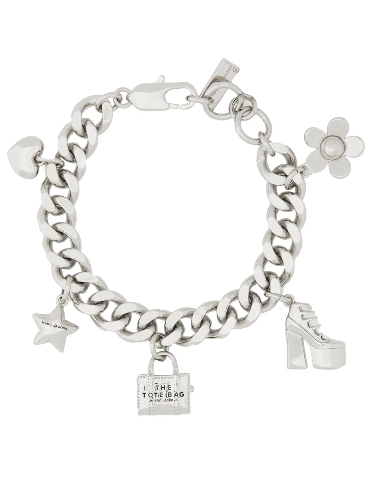 Marc jacobs Silver-Tone Brass Cubic Zirconia Bijoux