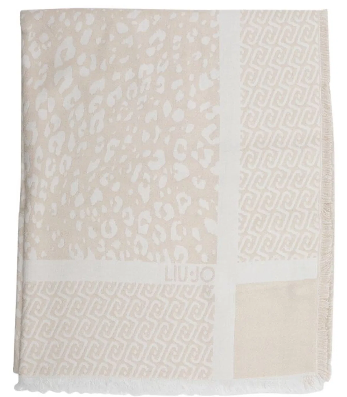 Liu Jo Beige Silk Scarf