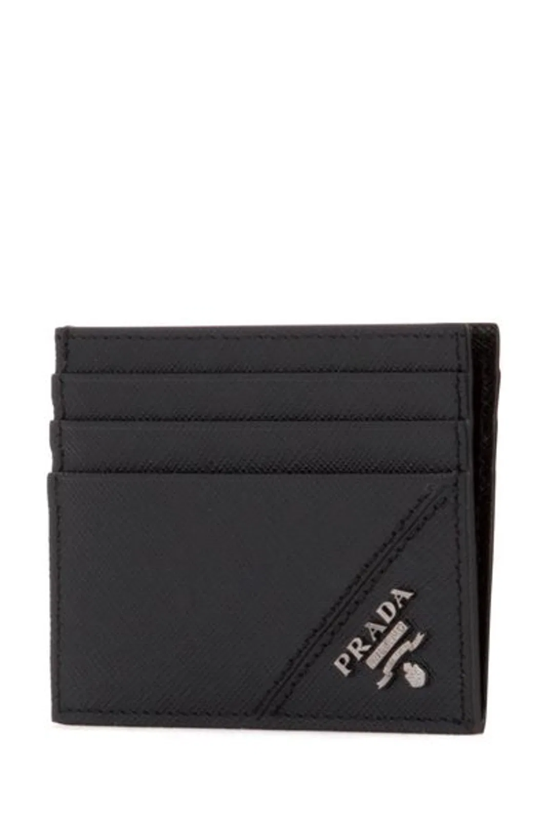 Prada Black Leather Card Holder
