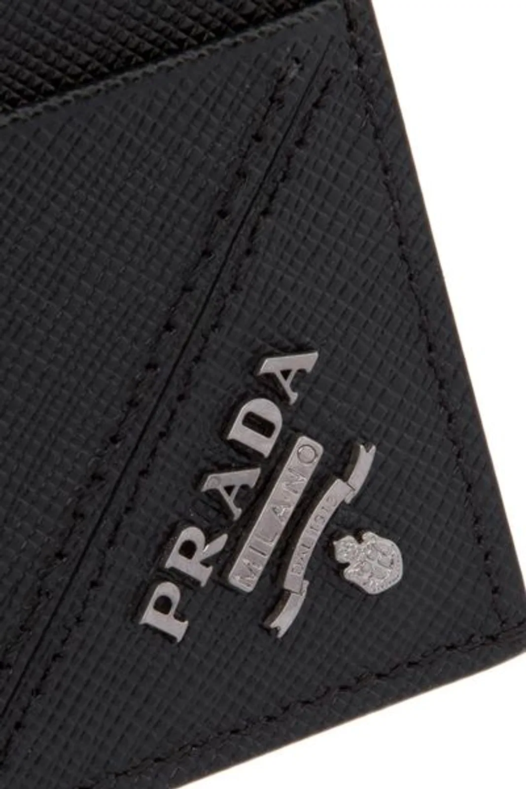 Prada Black Leather Card Holder