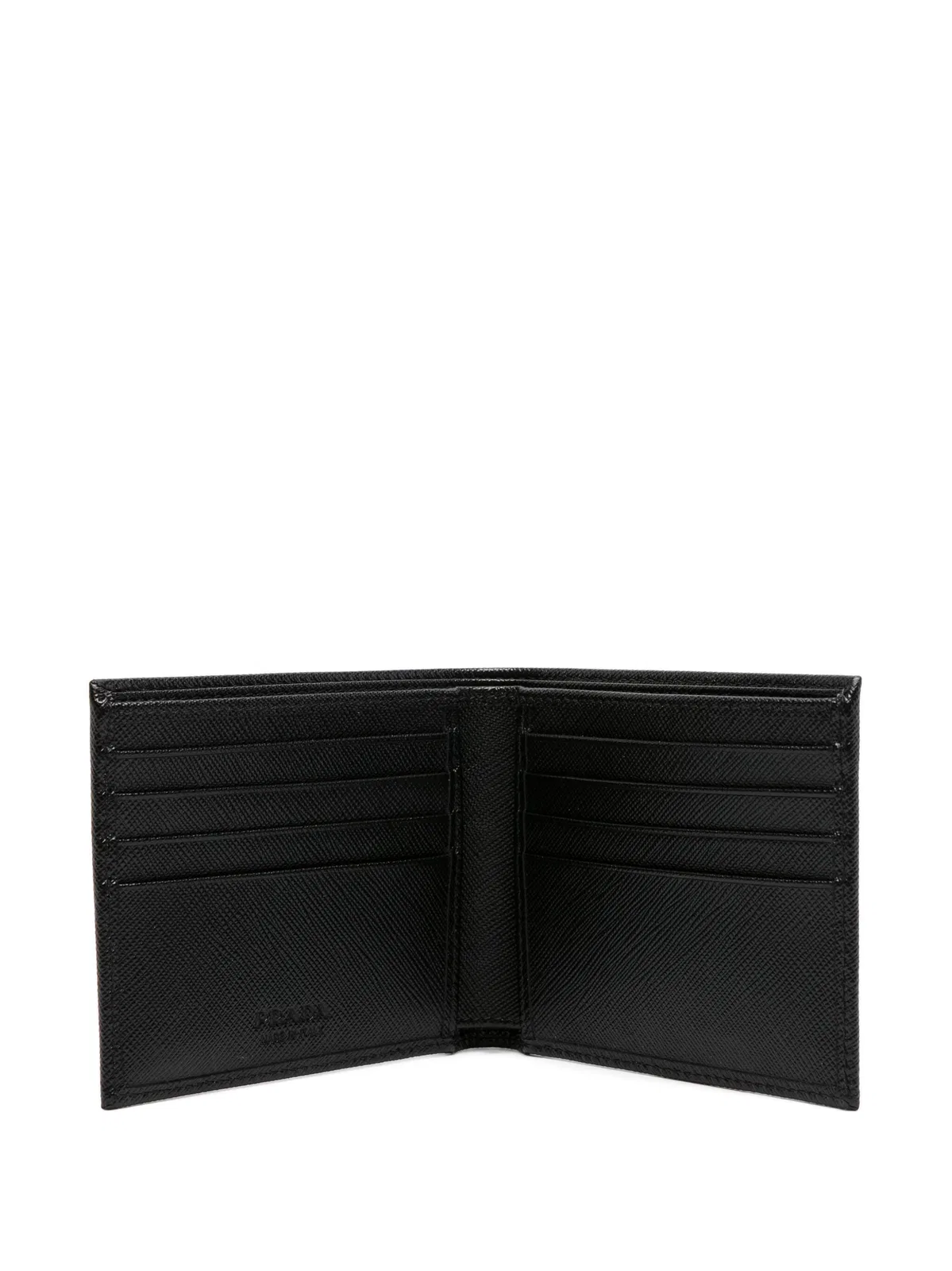 Prada Men Black Calf Leather Wallet