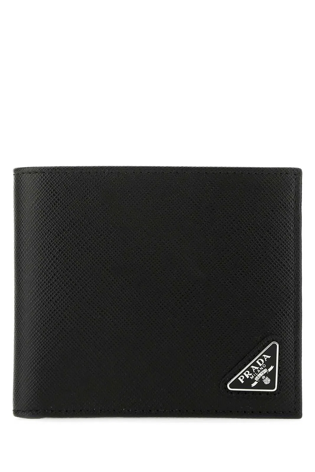 Prada Men Black Calf Leather Wallet