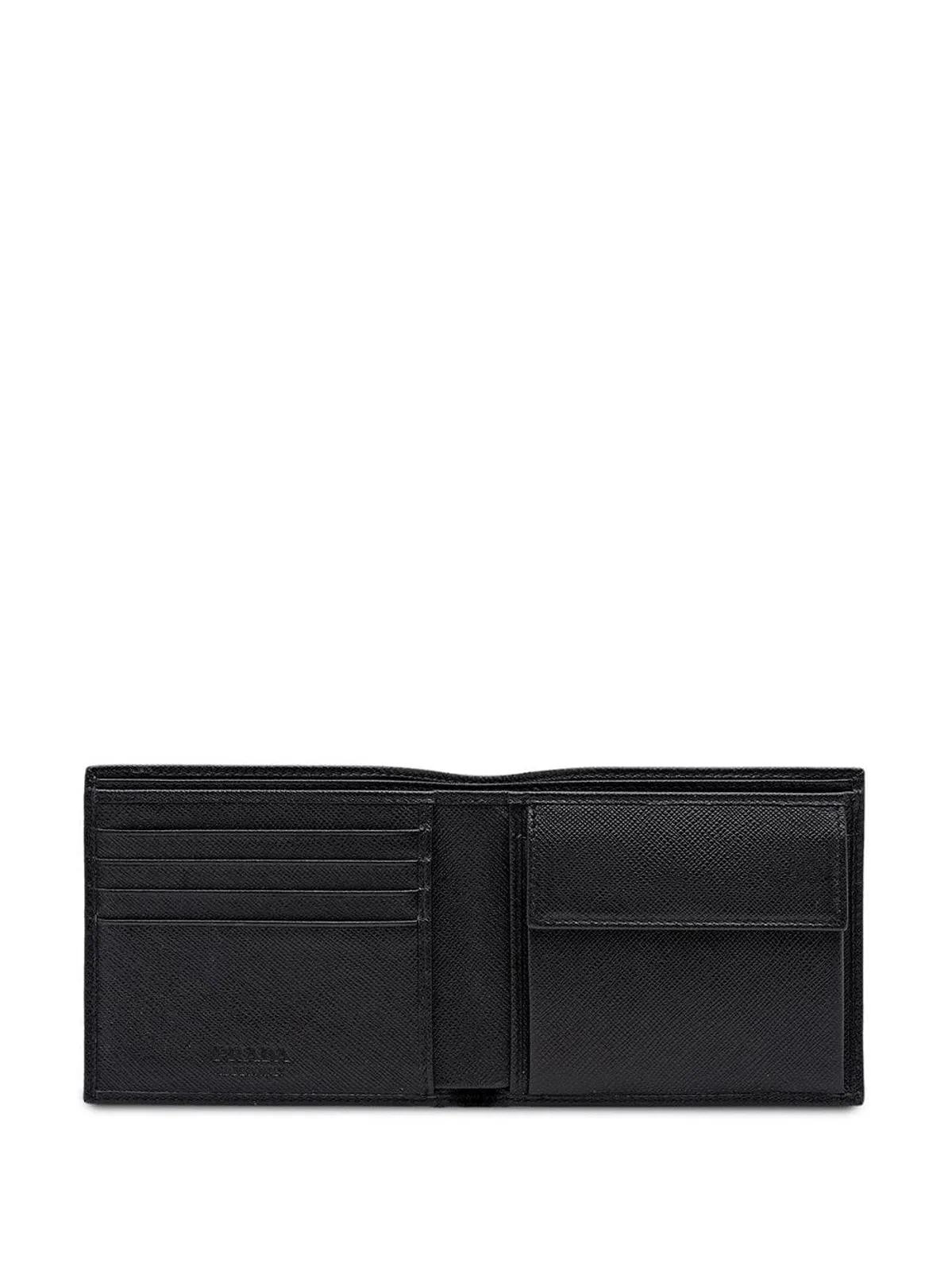 Prada Saffiano-Leather Wallet With Coin Purse