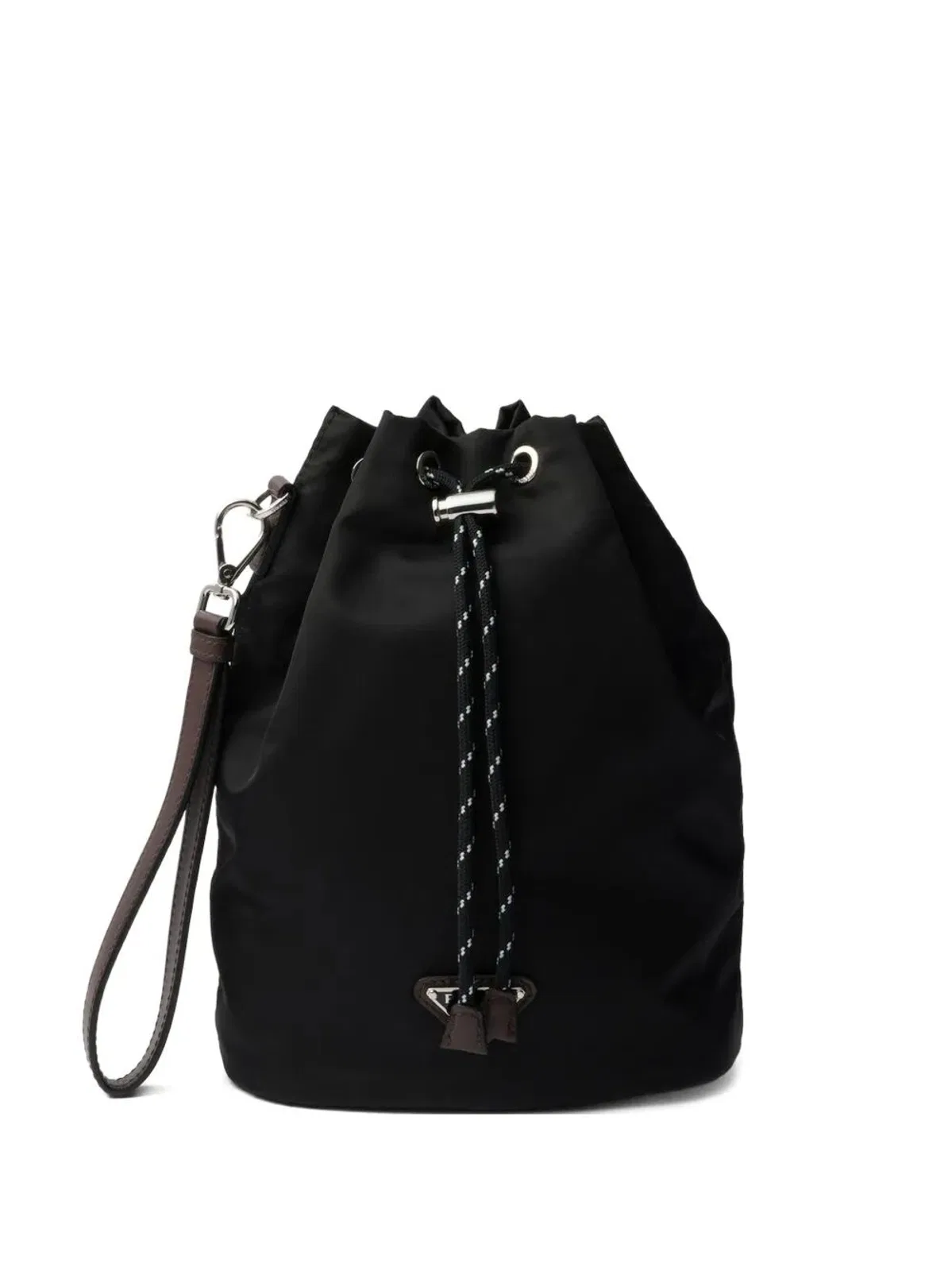 Prada Speedrock Re-Nylon And Leather Pouch