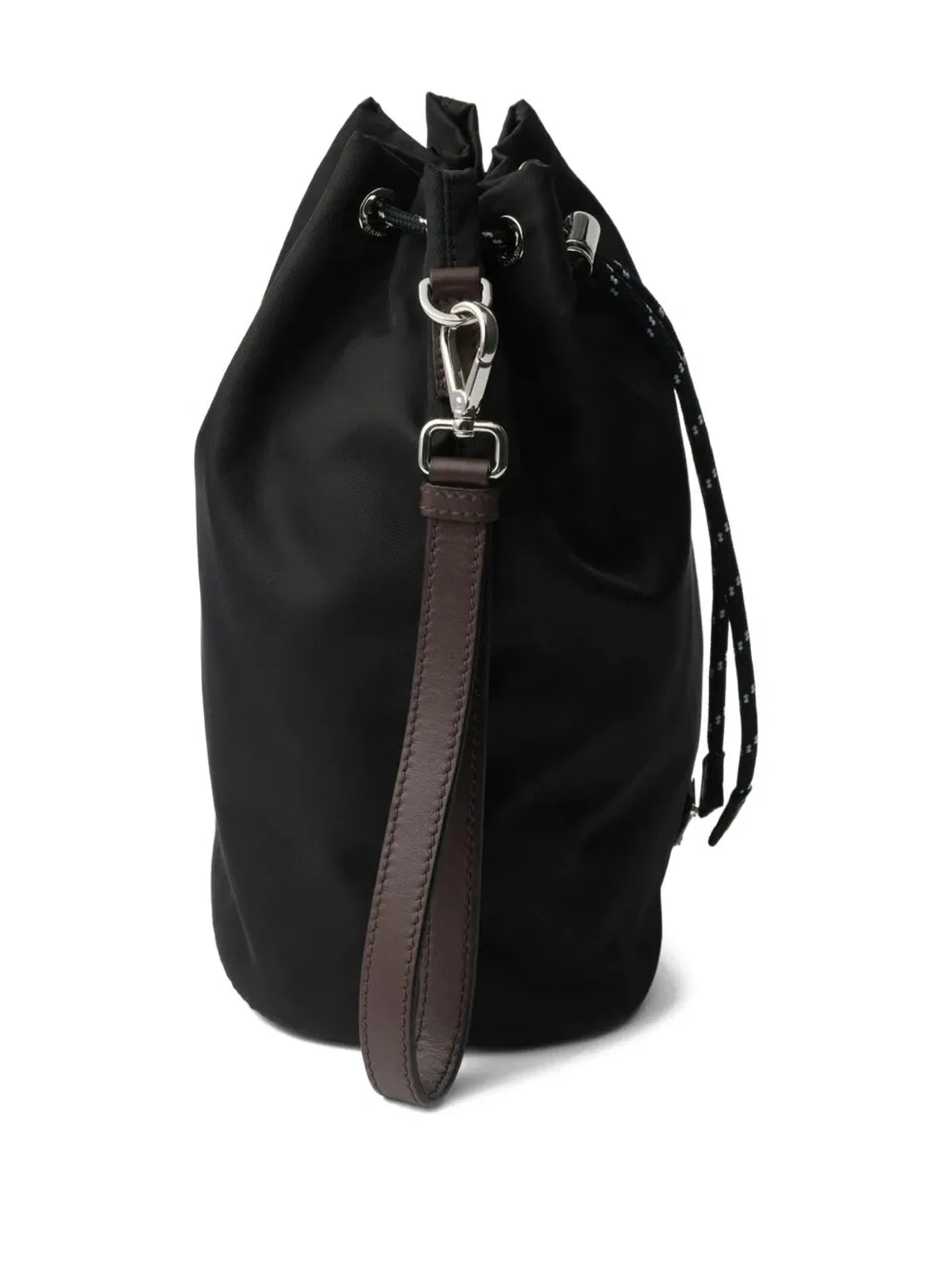 Prada Speedrock Re-Nylon And Leather Pouch