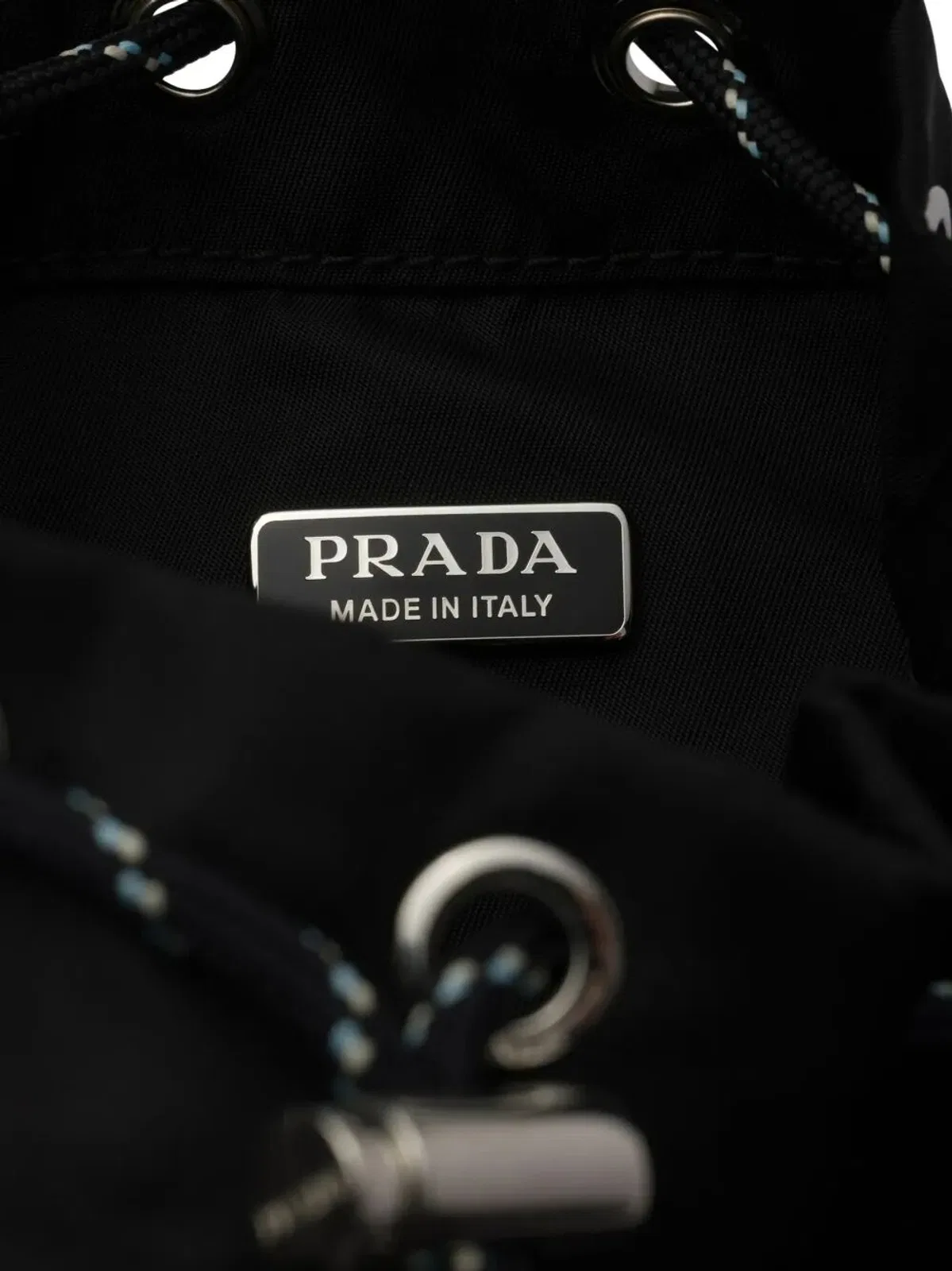 Prada Speedrock Re-Nylon And Leather Pouch
