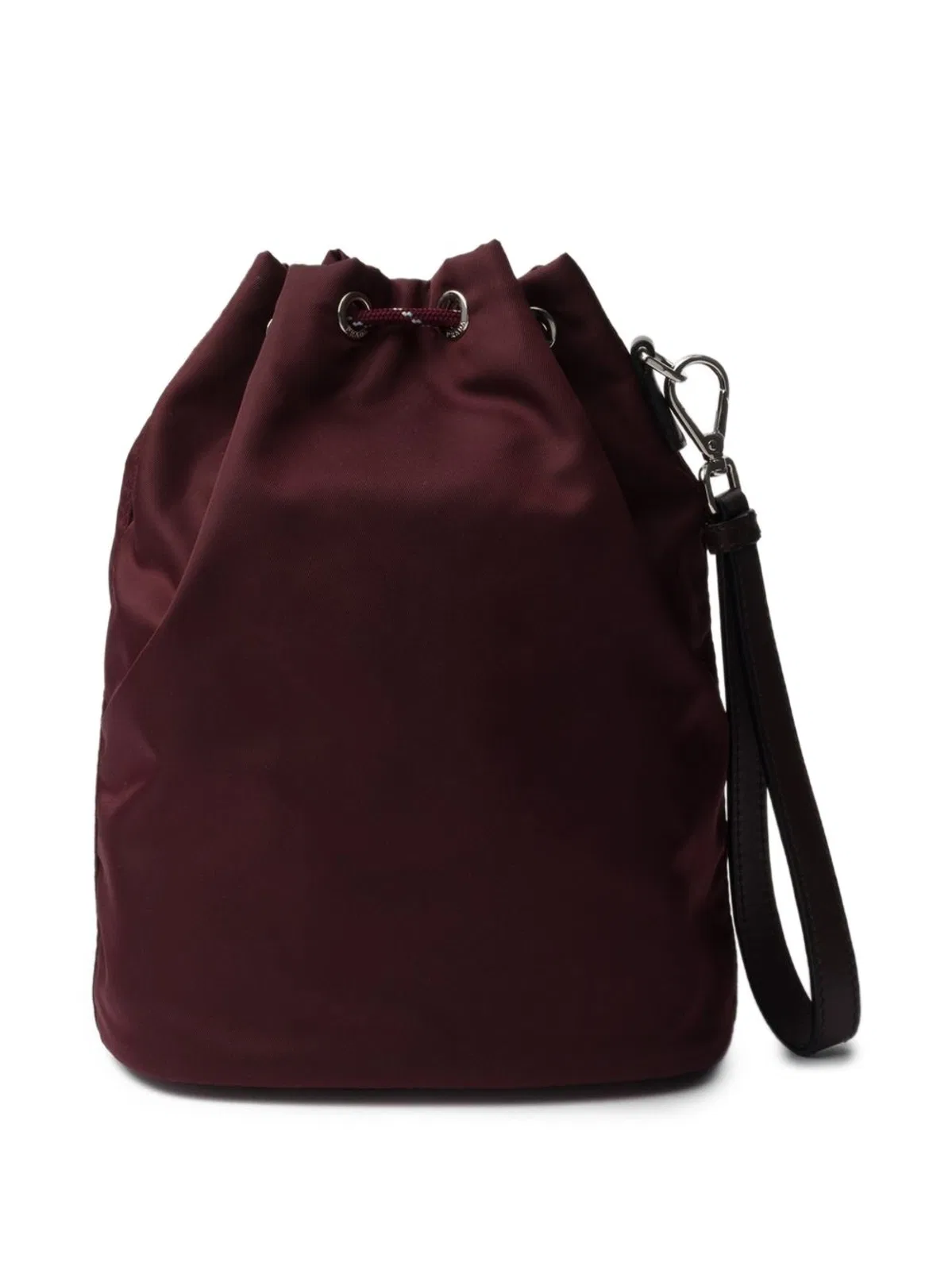 Prada Burgundy Fabric Clutch