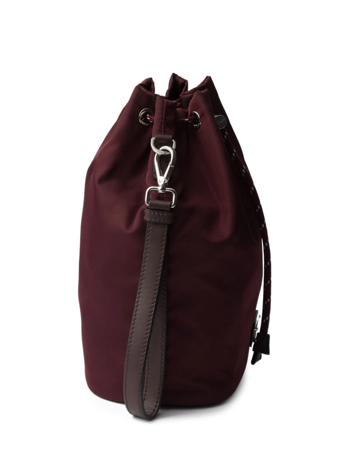Prada Burgundy Fabric Clutch