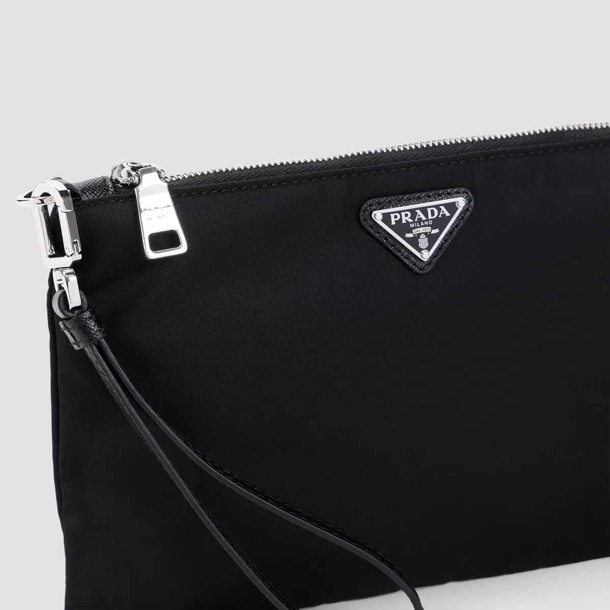 Prada Black Re-Nylon Clutch