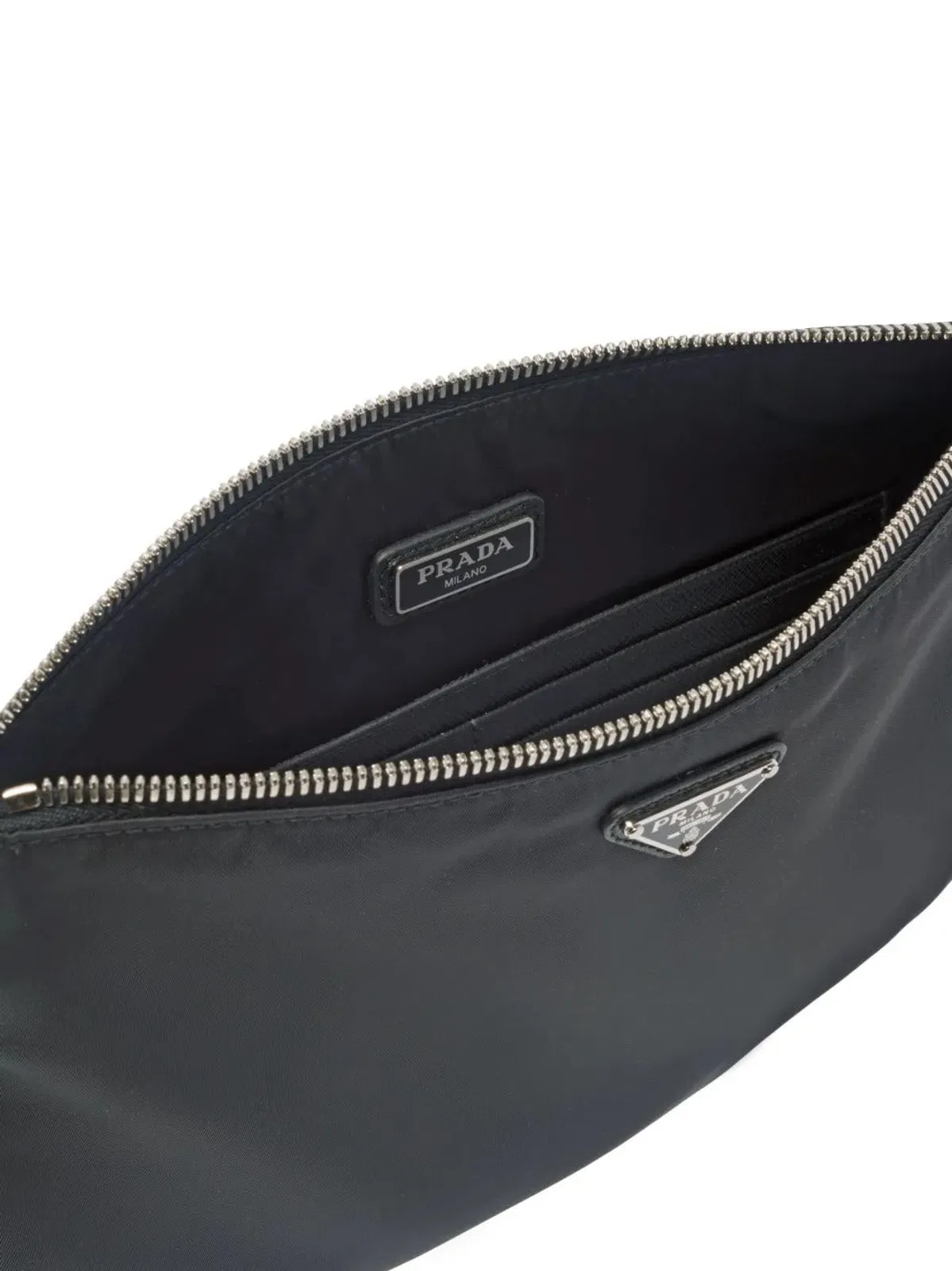 Prada Re-Nylon And Saffiano Leather Pouch