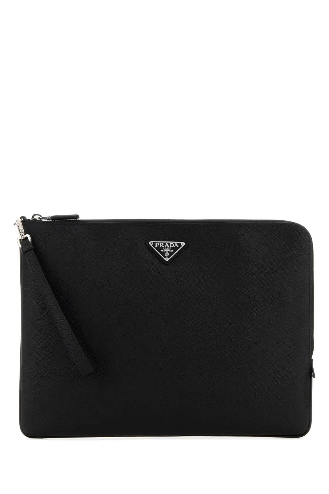 Prada Black Leather Clutch