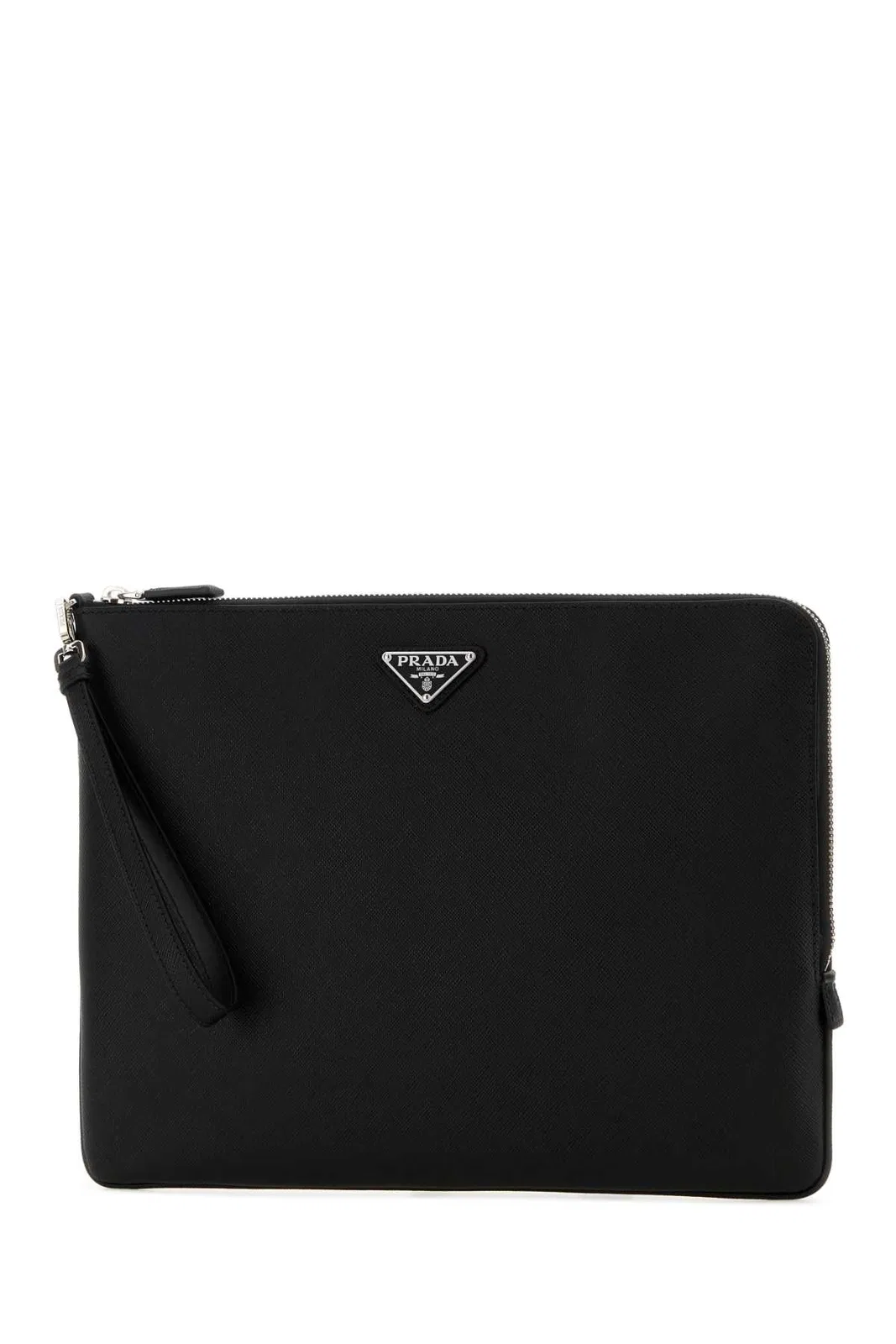 Prada Black Leather Clutch