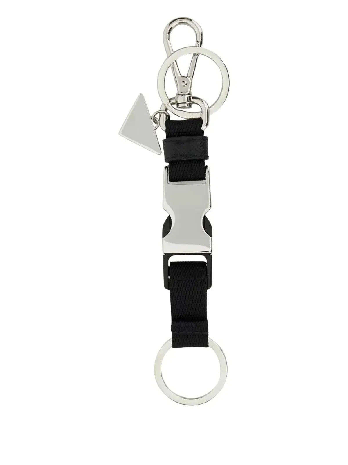 Prada Black Fabric Keyring