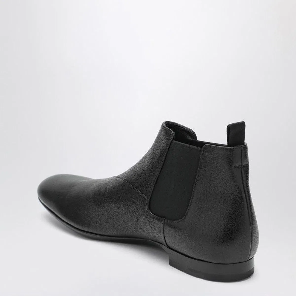 Prada Black Leather Chelsea Boots