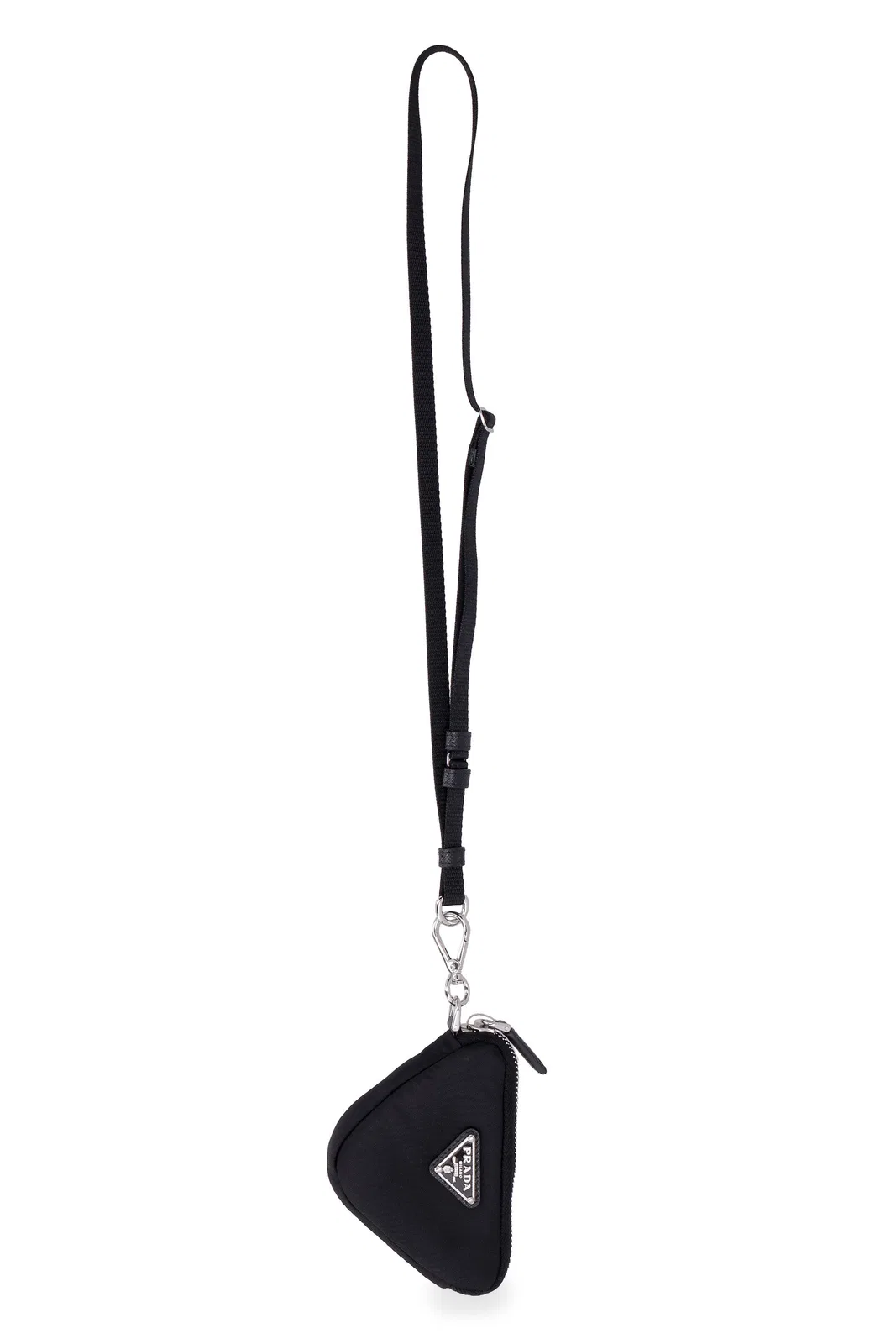 Prada Black Nylon Trick Key Chain