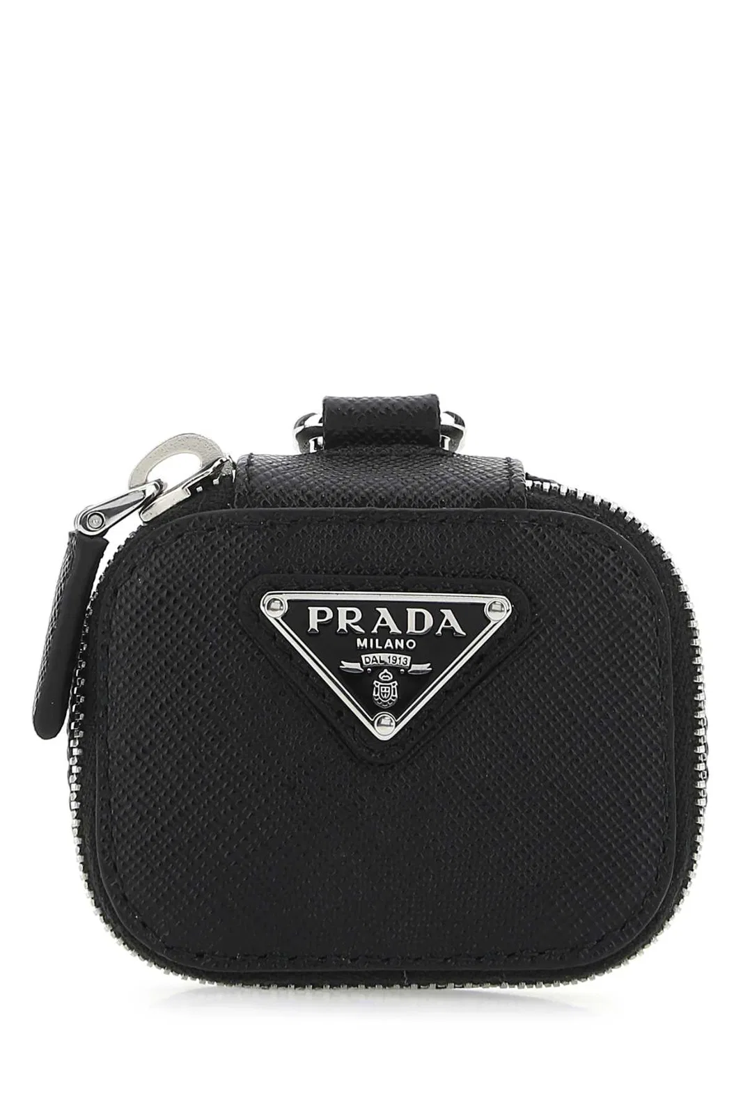 Prada Black Leather Air Pods Case