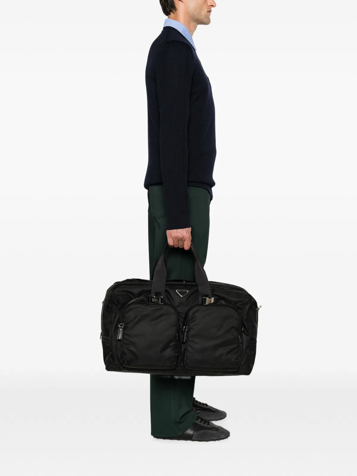 Prada Re-Nylon Logo-Plaque Luggage Bag
