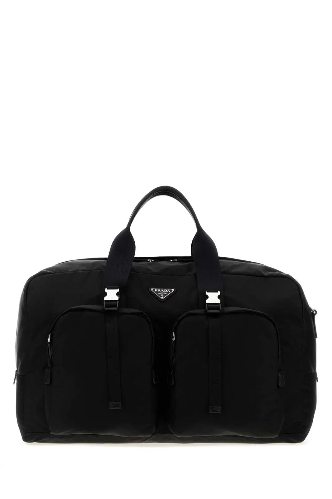 Prada Black Canvas Travel Bag