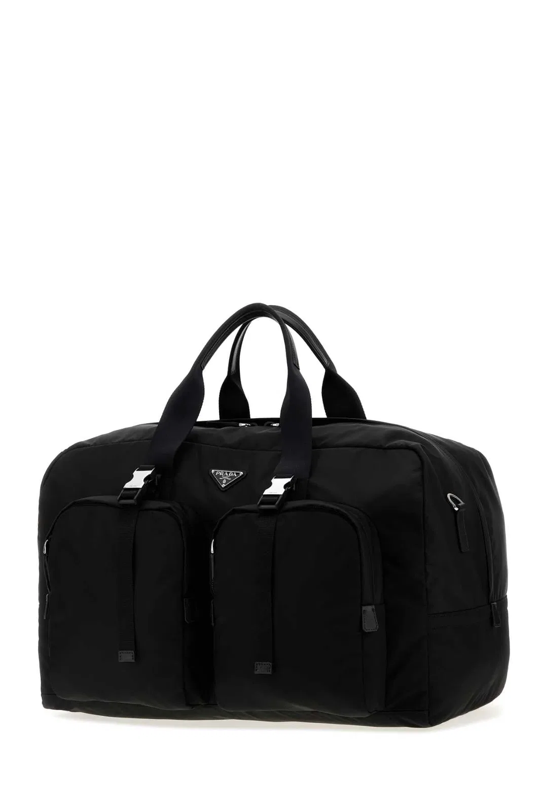 Prada Black Canvas Travel Bag
