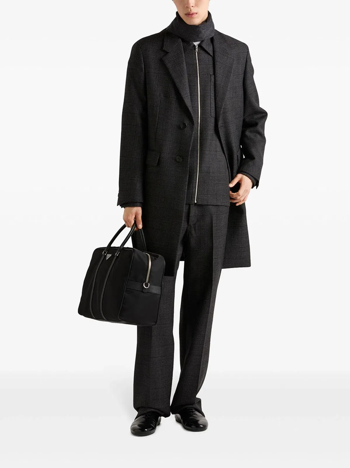 Prada Re-Nylon And Saffiano Leather Duffel Bag