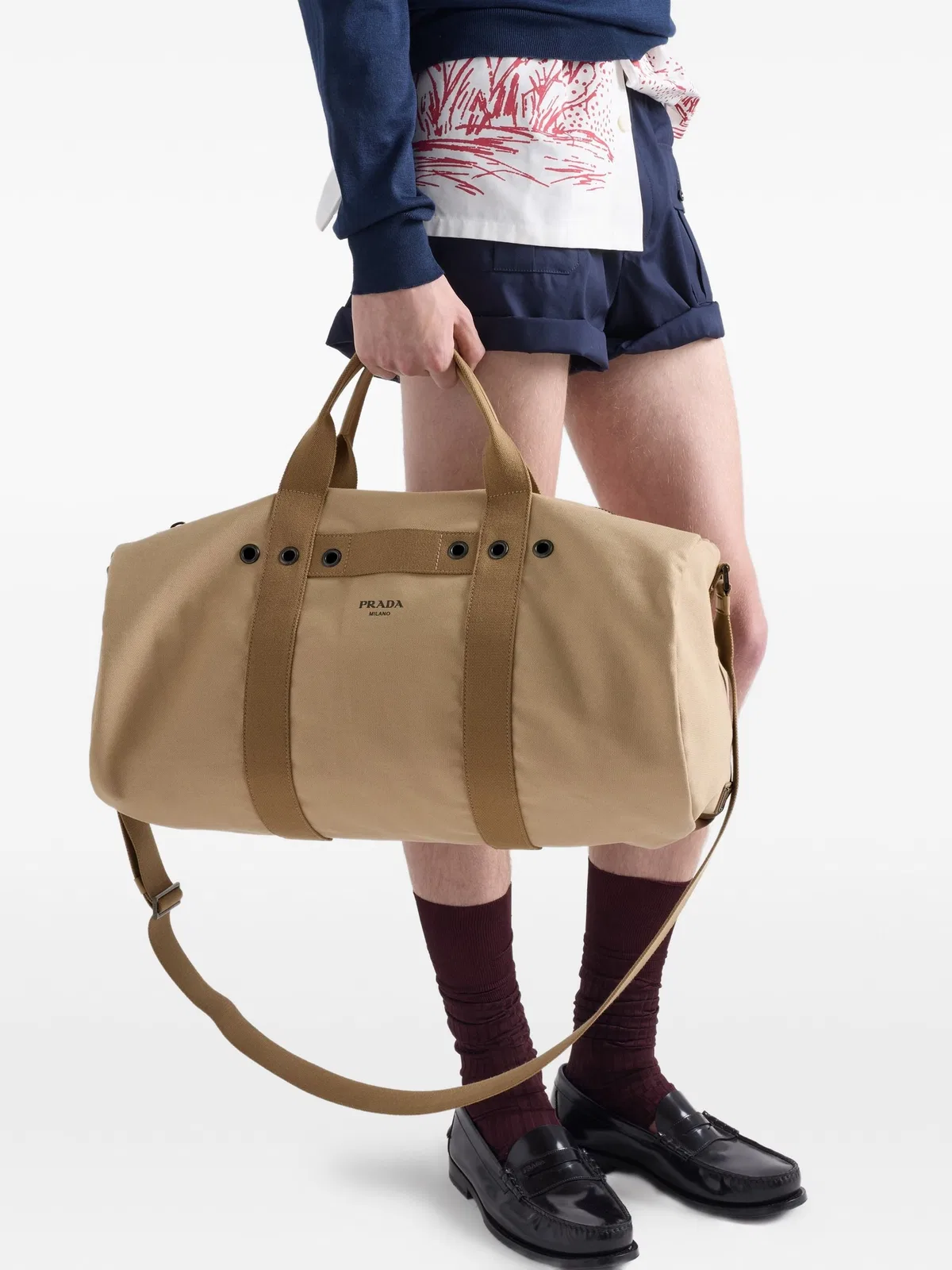 Prada Canvas Duffel Bag