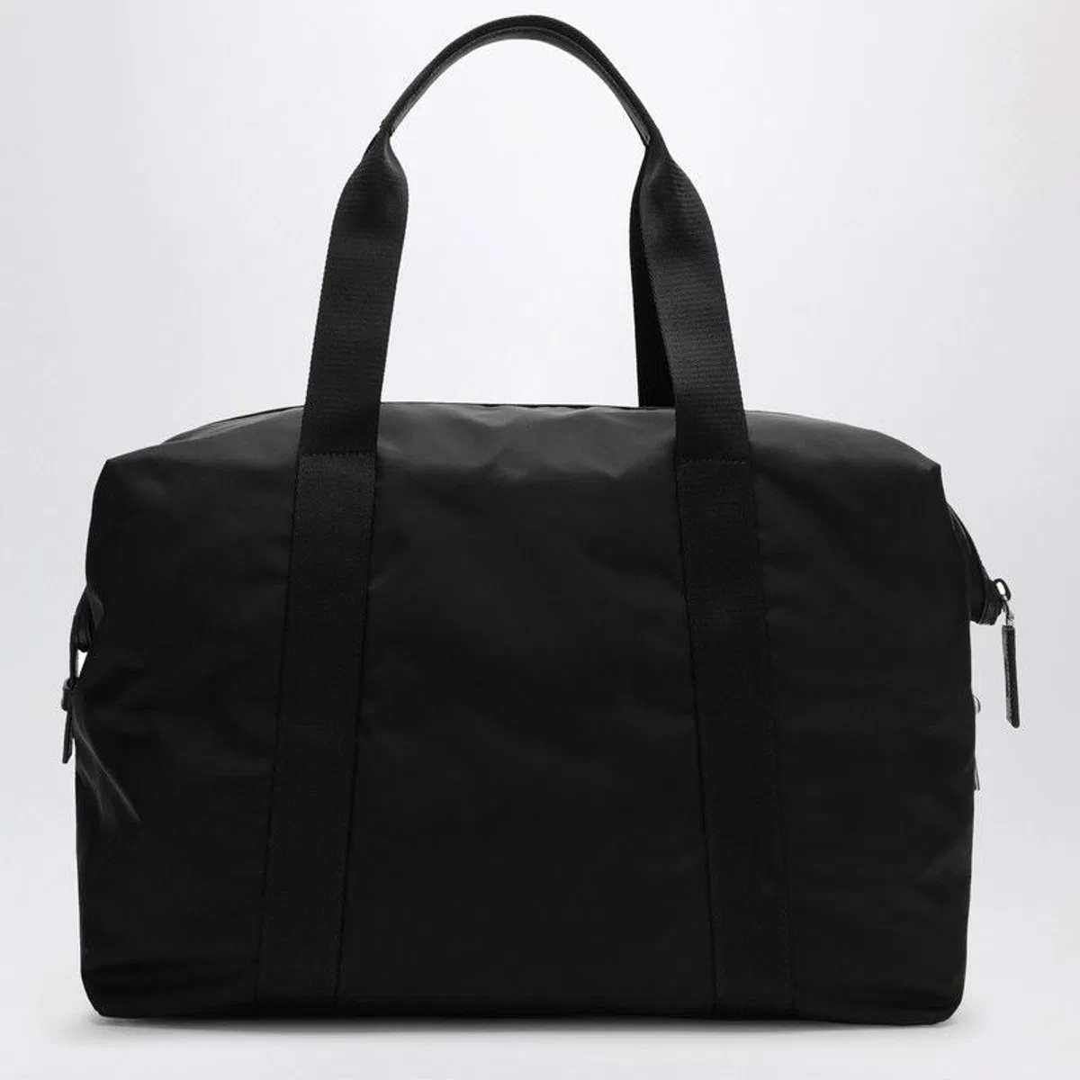 Prada Black Renylon And Saffiano Travel Bag