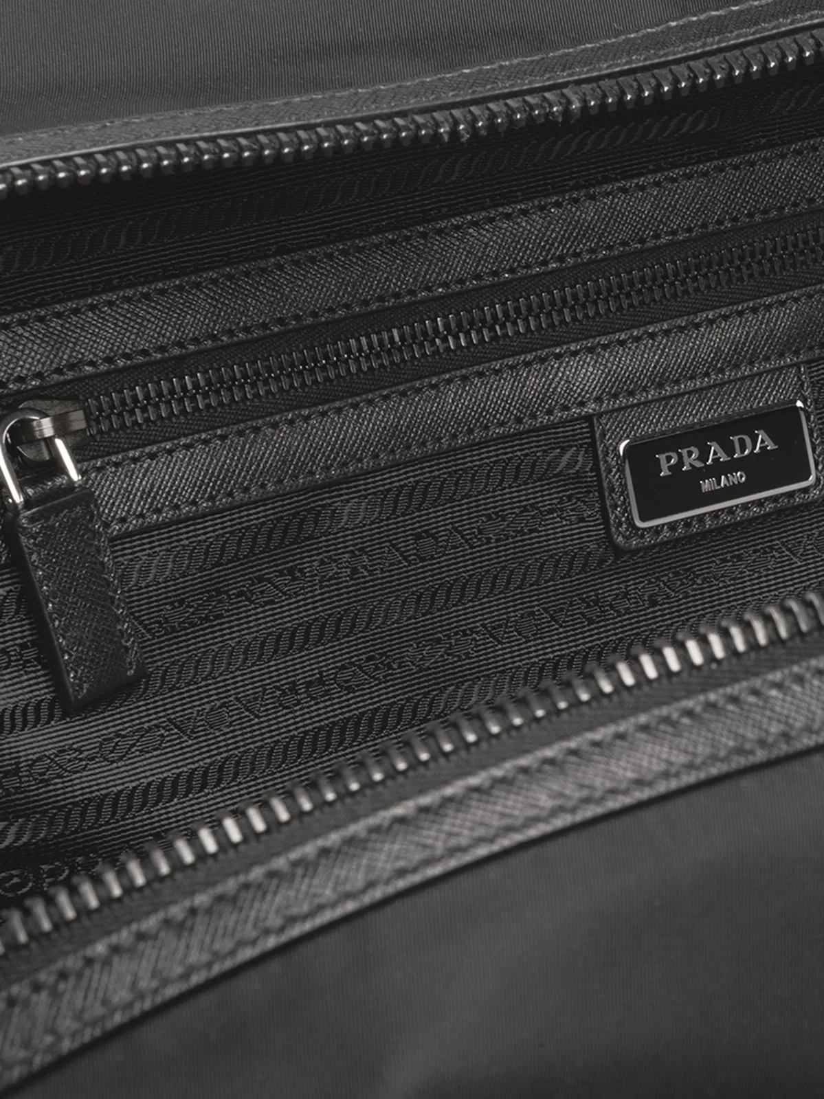 Prada Re-Nylon Triangle Logo Holdall Bag
