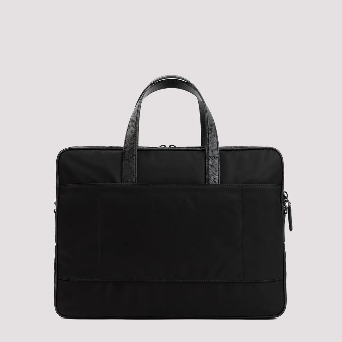 Prada Black Nylon Brief Case