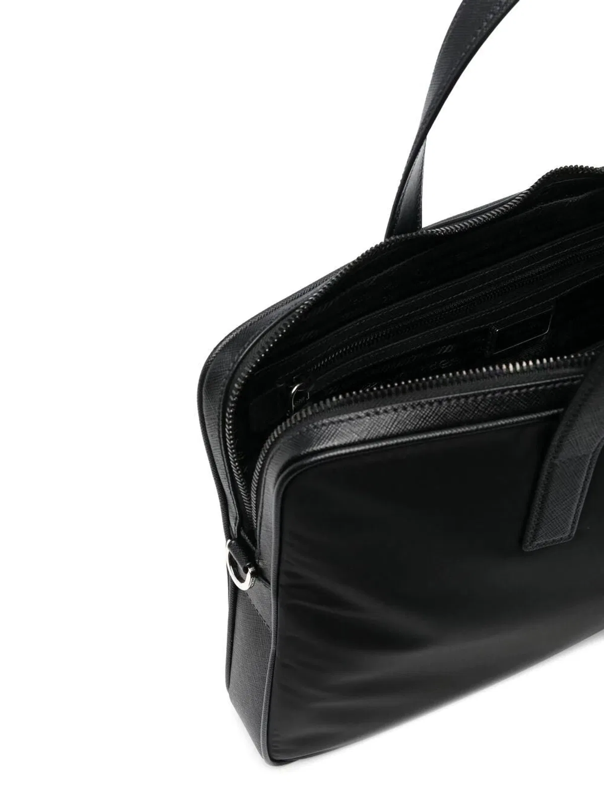 Prada Re-Nylon And Saffiano Briefcase