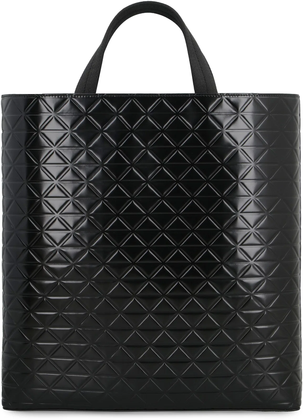 Prada Black Leather Shopping Bag
