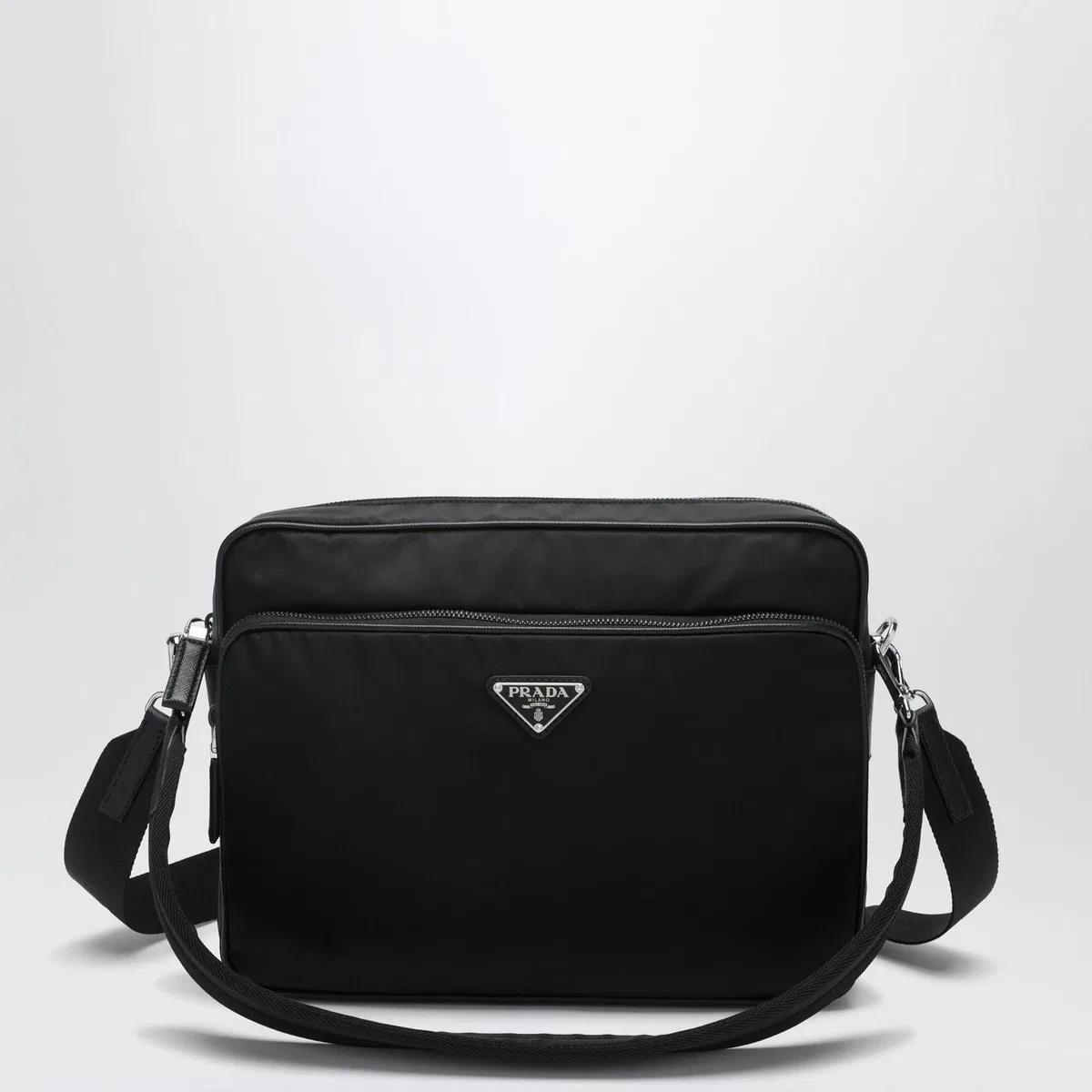 Prada Renylon And Saffiano Leather Crossbody B