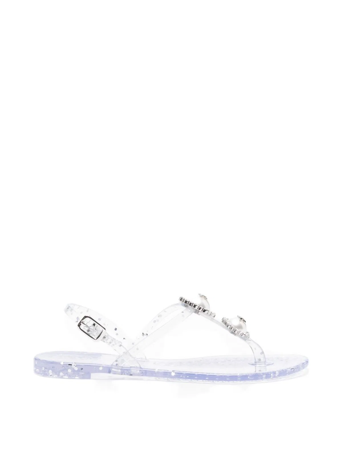 Casadei Embellished T-Strap Flats