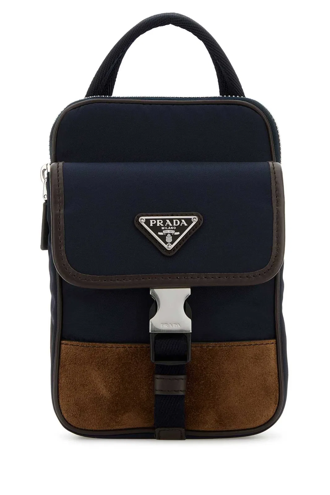 Prada Two-Tone Nylon And Suede Phone Case