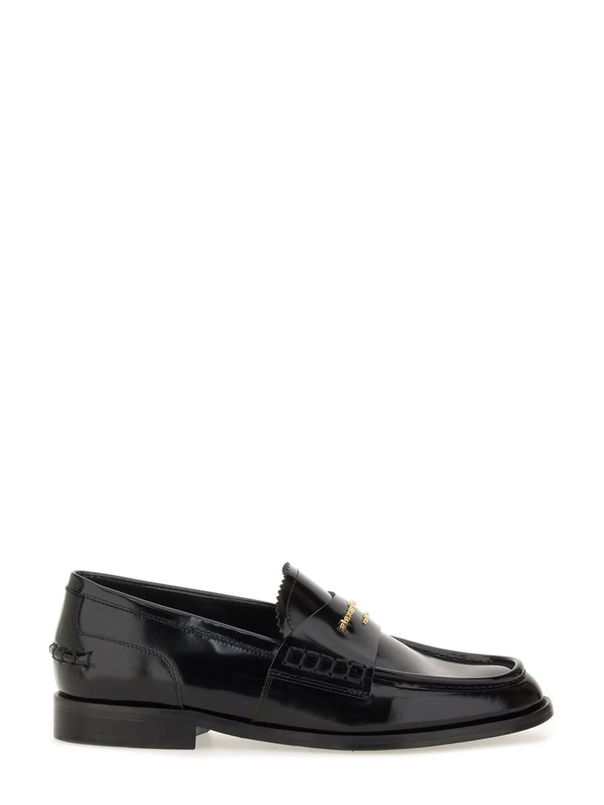 Alexander Wang Black Calf Leather Loafers