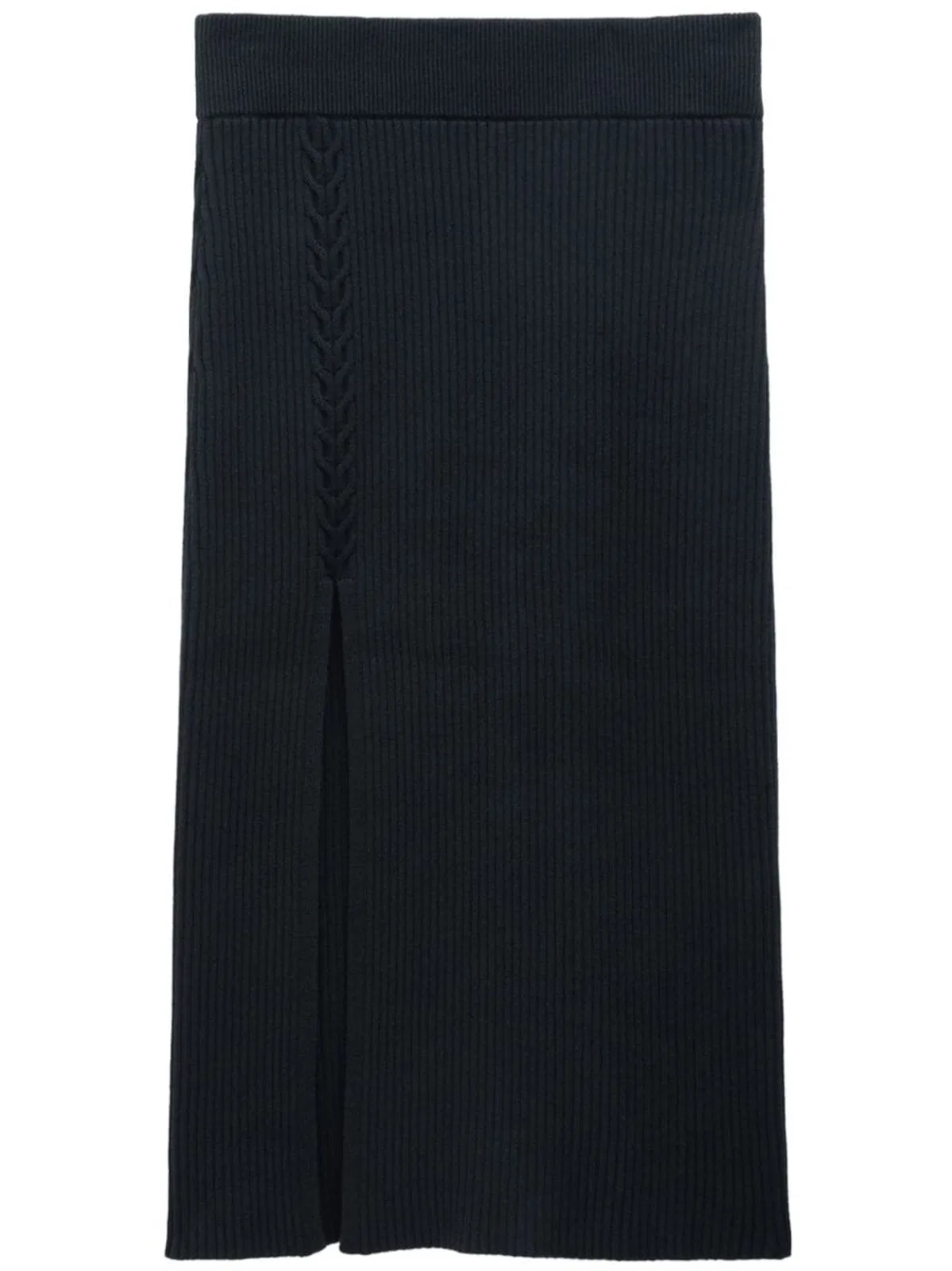 Filippa K Cable Knit Asymmetrical Skirt