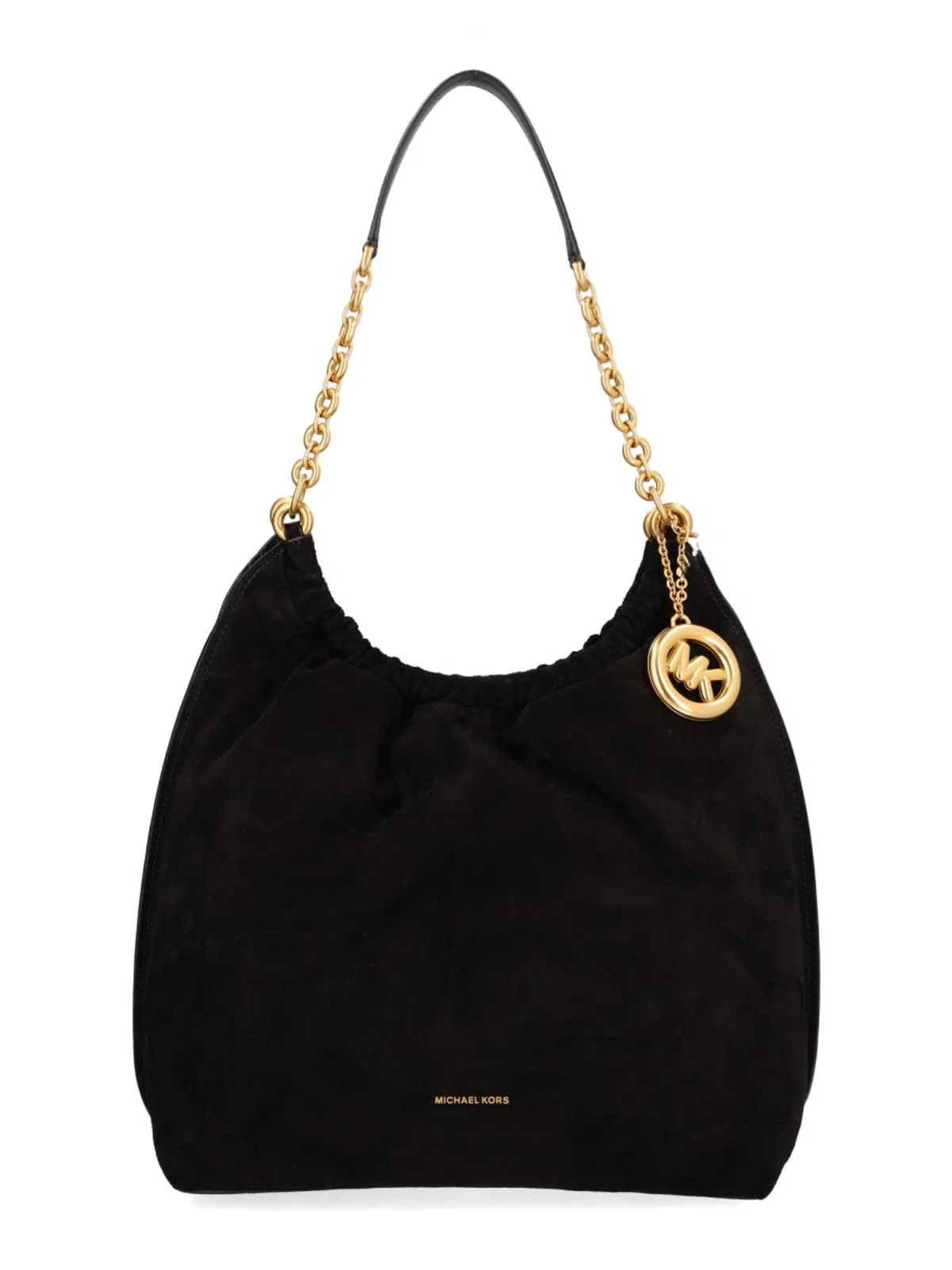 Michael Michael Kors Black Calf Leather Shoulder Bag