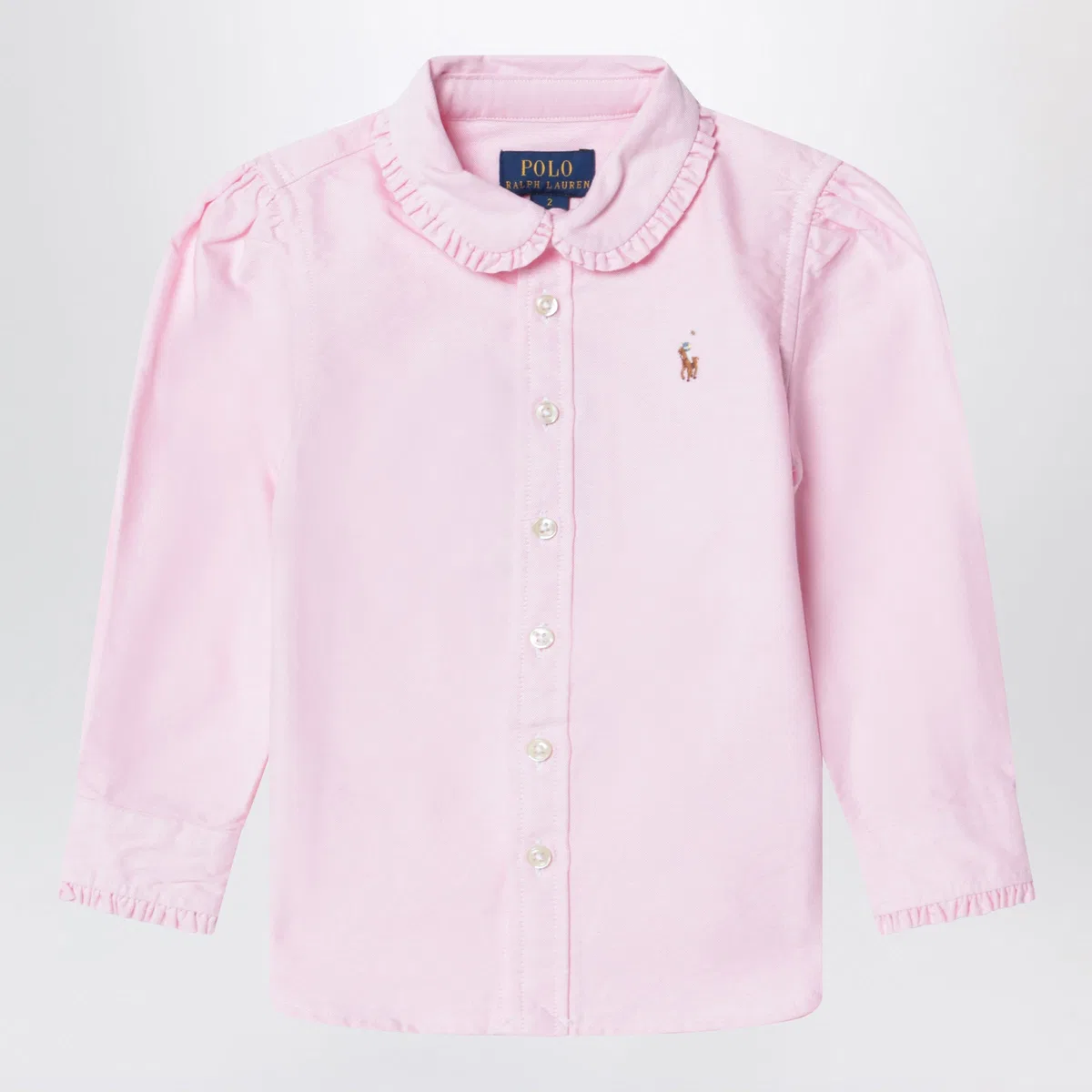 Polo Ralph Lauren Pink Shirt With Ruffles