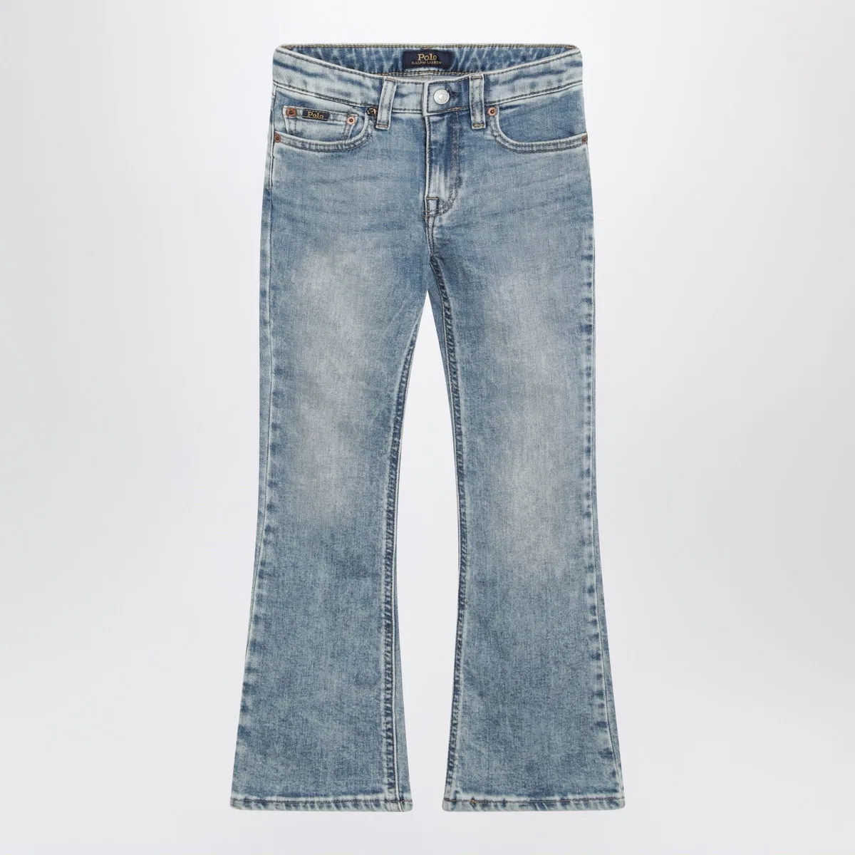 Polo Ralph Lauren Blue Washed-Effect Jeans