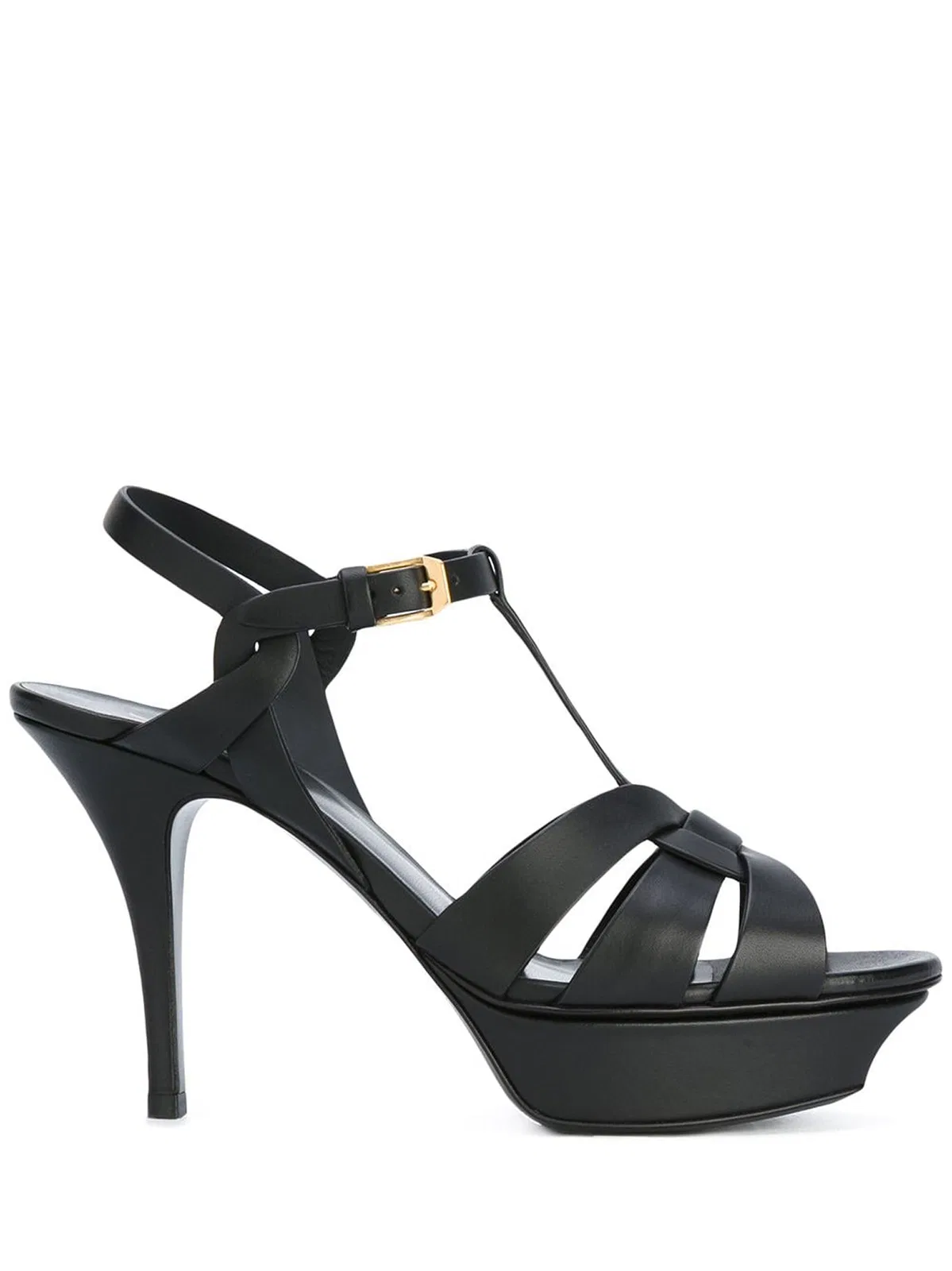 Saint Laurent Tribute 75 Platform Leather Sandals