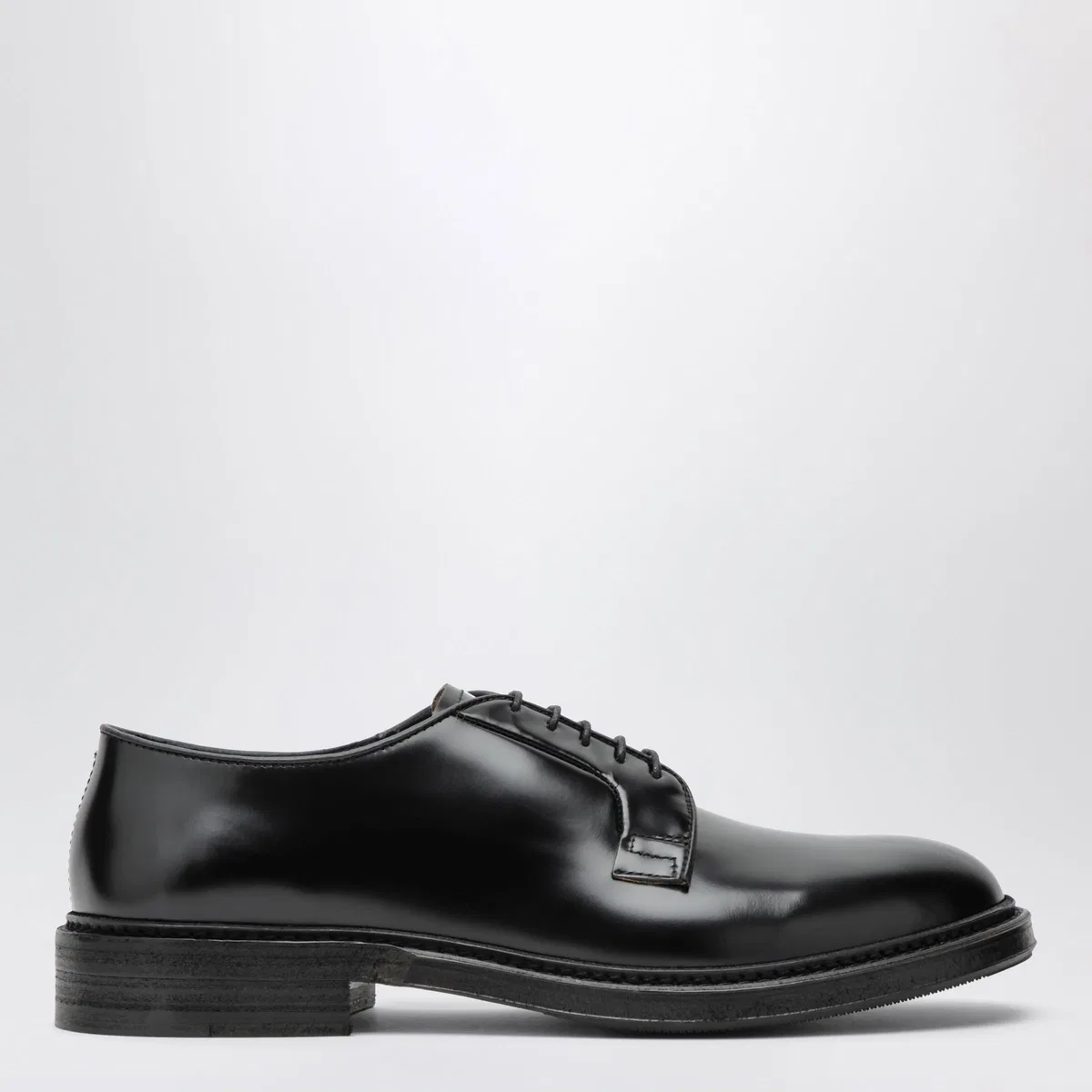 Sturlini Ticino Black Leather Laceup Shoes