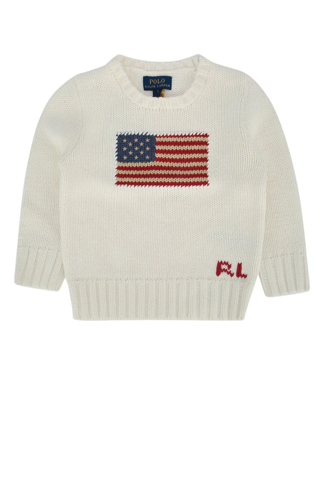 Polo Ralph Lauren Kids Flag Cn Swtr-Tops-Sweater