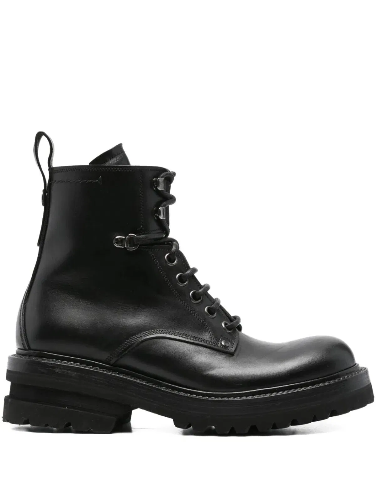 Premiata Elba Leather Military Boots