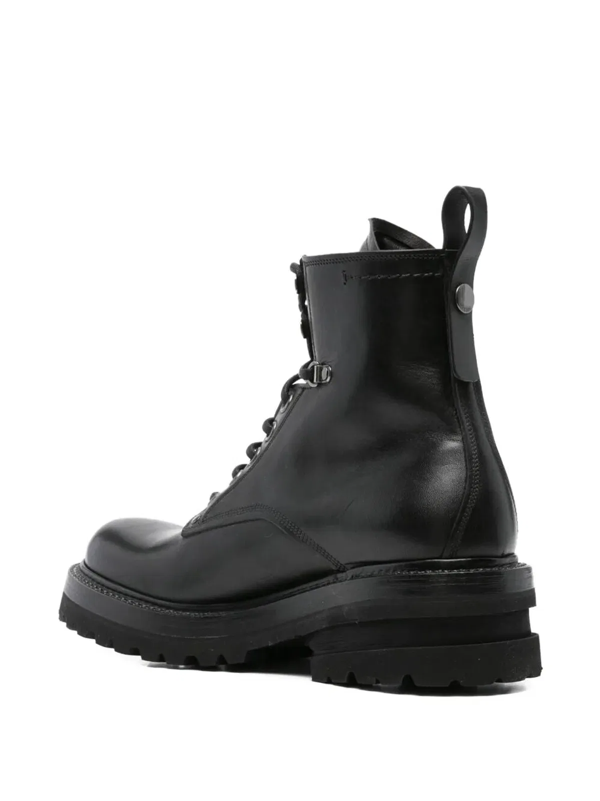 Premiata Elba Leather Military Boots